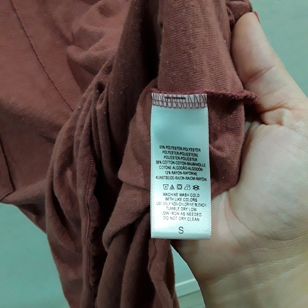 š Free People Beach Rust Cowl Neck Dress - Picture 3 of 5